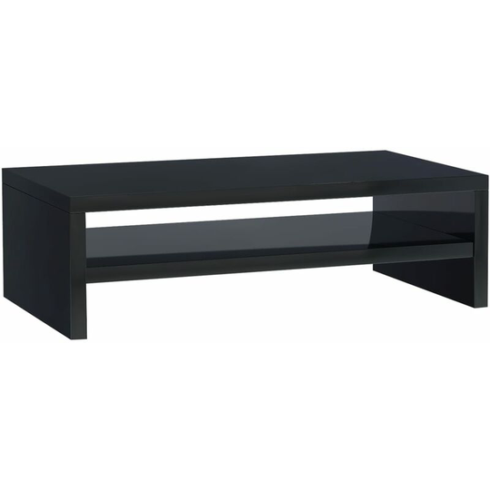 Monitor Stand High Gloss Black 42x24x13 cm Engineered Wood Vidaxl Black
