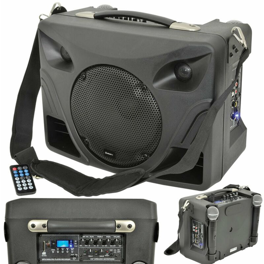 50W Portable Outdoor pa Speaker System Mobile Wireless Microphone Active Music