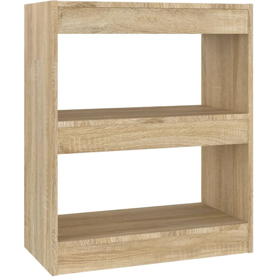 Book Cabinet/Room Divider Sonoma Oak 60x30x72 cm Vidaxl Beige