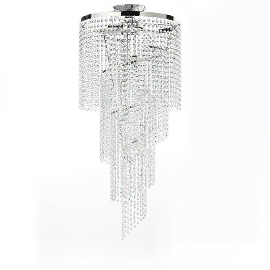 Ceiling lamp elica 4 Light Glass,Metal Crystal
