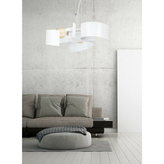 Emibig Lighting - Emibig Eos White Pendant Ceiling Light 3x E27