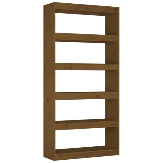 Book Cabinet/Room Divider Honey Brown 80x30x167.4 cm Wood Pine Vidaxl Brown