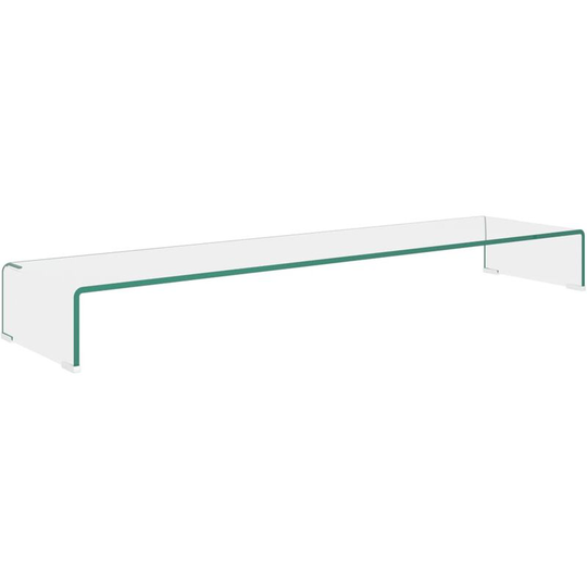 Devenirriche - tv Stand/Monitor Riser Glass Clear 120x30x13 cm - Transparent