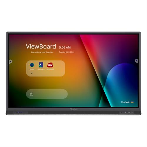 Viewsonic IFP7552-1B Signage Display Interactive flat panel 190.5 cm (75") Wi-Fi 350 cd/m 4K Ultra HD Black Touchscreen Built-in processor Android