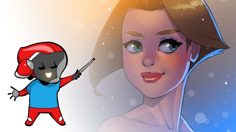 How to draw and shade this female character.