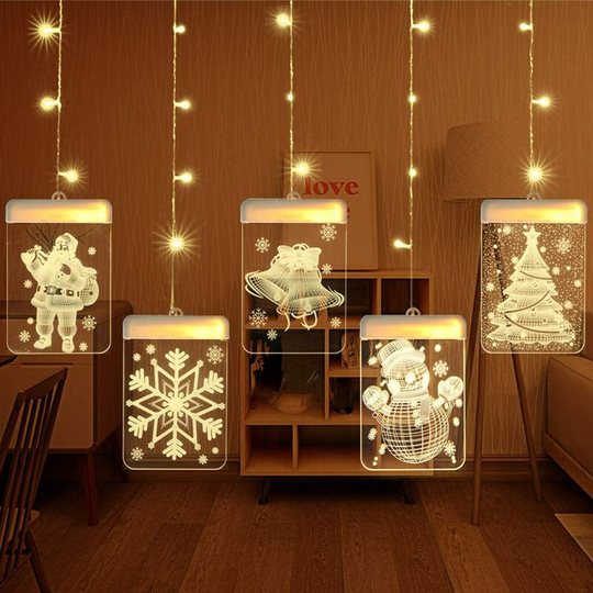 3D, usb String Fairy Lights, Indoor and Outdoor Decoration for Party Garden Wedding Patio