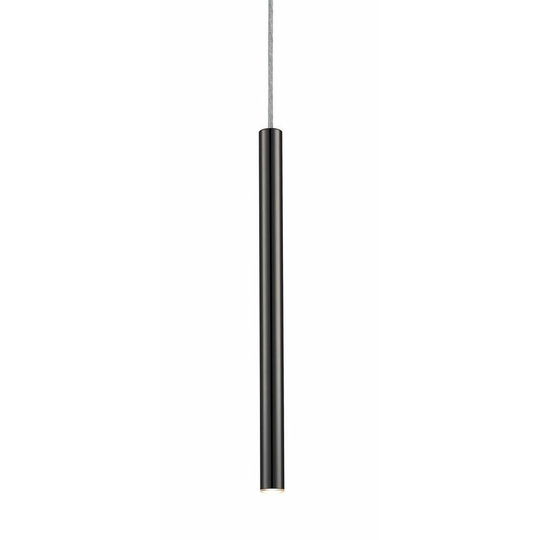 Zumaline Loya Integrated led Pendant Ceiling Light, Matt Black, 450lm 3000K