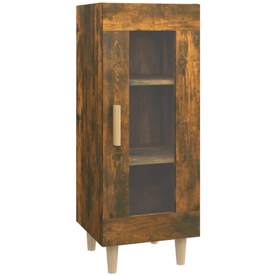 Sideboard Smoked Oak 34.5x34x90 cm Engineered Wood Vidaxl Brown