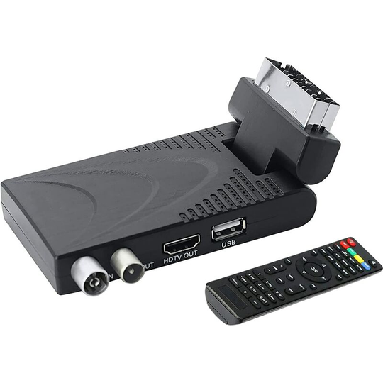 Thsinde - hd Digital Terrestrial Decoder Mini DVB-T2 Hevc H.265 10-bit 1080P usb hdmi 180 ° Scart Socket for Television tv Receiver Suitable for new