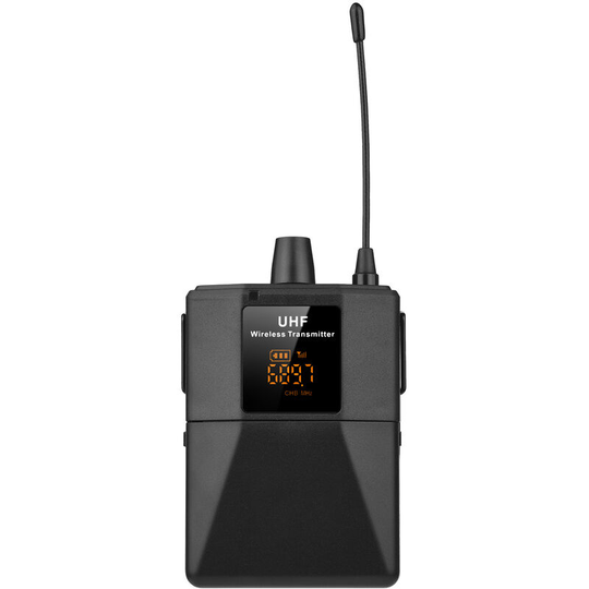Uhf Wireless Microphone Headset with Transmitter and Receiver, led Digital Display Bodypack Transmitter, Headset Mic for Teaching Meeting Speech Live