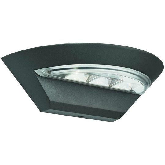 Searchlight Lighting - Searchlight Outdoor - led Outdoor Aluminium Wall Light Grey IP44