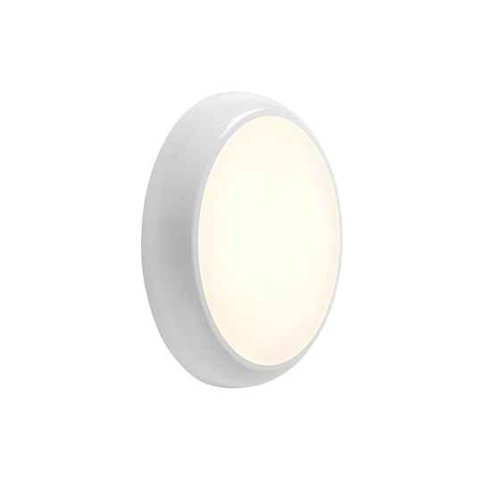 Saxby Hero Dimmable 18W led Round Flush Light Gloss White with Sensor 150d. detection angle, IP65