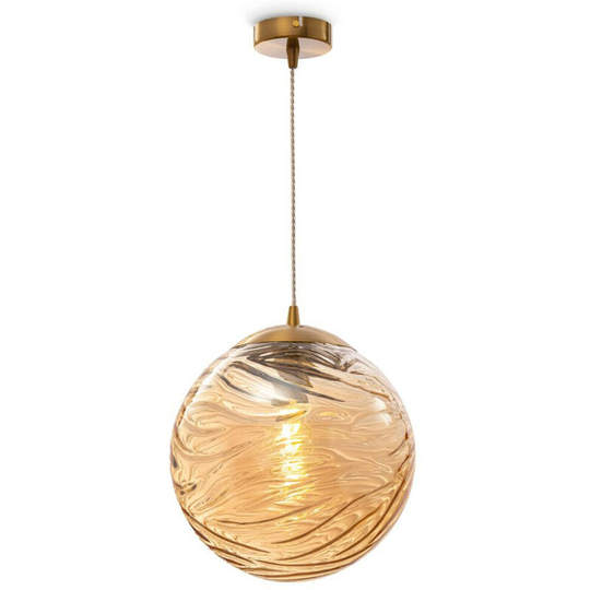 Maytoni Modern - Dunas Modern Dunas Brass Pendant Ceiling Light Glass Shade