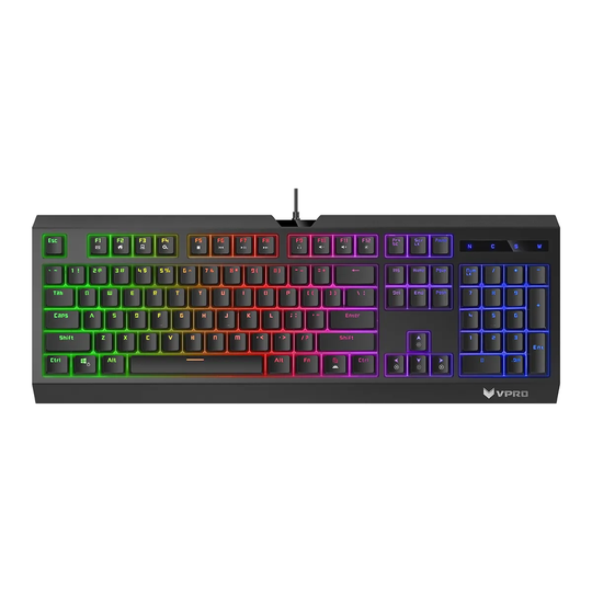 Rapoo V52S Backlit Gaming Keyboard - Black