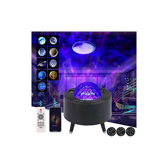 Star Projector, Projector,Children's Night Light Rechargeable led Star Projector Lamp Adjustable Brightness Bluetooth with Remote Control for Adult