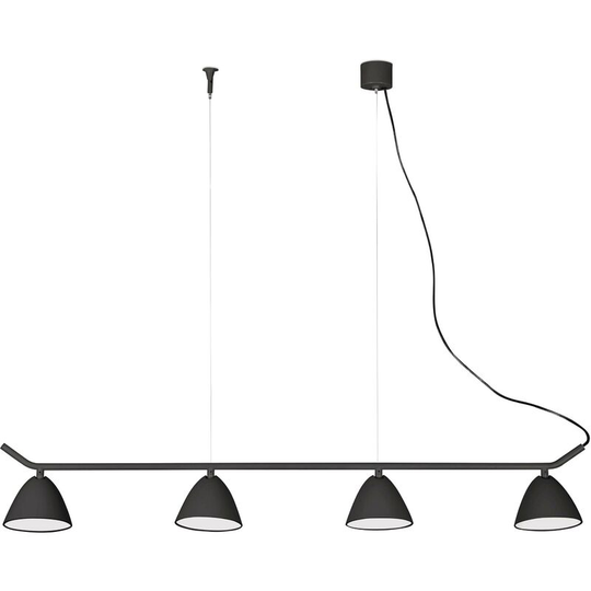 Faro Flash - led 4 Light Adjustable Ceiling Pendant Bar Black
