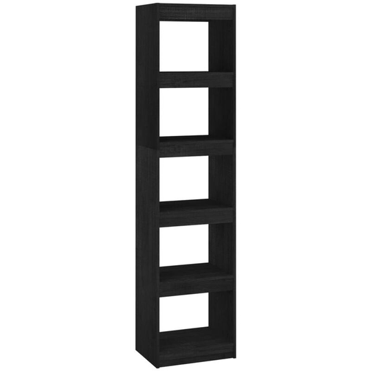 Book Cabinet/Room Divider Black 40x30x167.5 cm Solid Pinewood vidaXL - Black