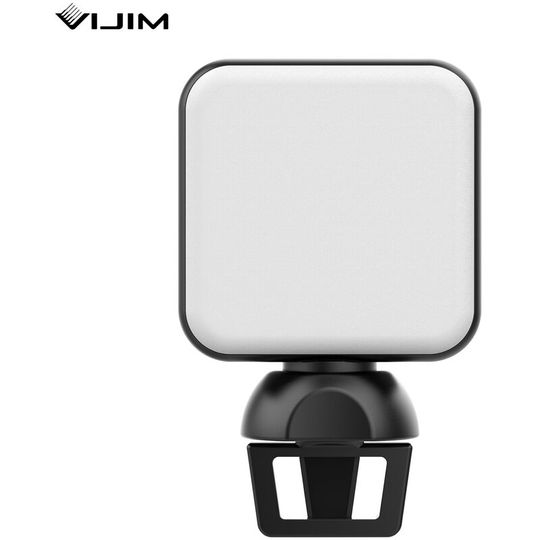 Vijim - led Video Conference Light Fill Light with Clip 4W 5600K Daylight Brightness Dimmable sos Mode with Built-in 1200mAh Battery for Laptop