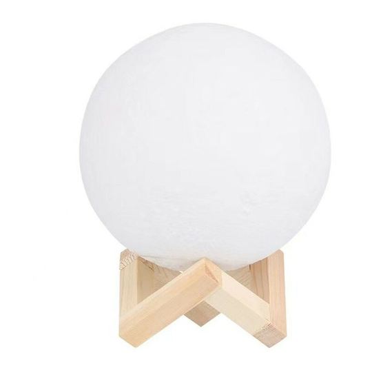 Aougo - 3D Moon Light, light led Night Light 3 Colors, Diameter 158cm, usb Rechargeable Moon Night Light for Bedroom Living Room Cafe Birthday