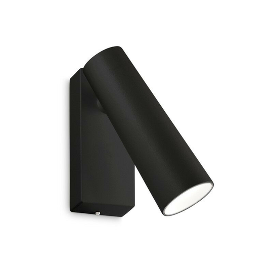Ideal Lux Lighting - Ideal Lux Pipe Wall Adjustable Reading Light Black 3000K
