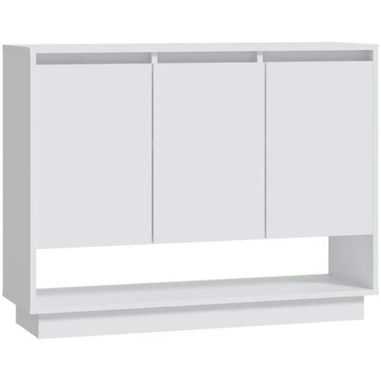 Sideboard White 97x31x75 cm Engineered Wood Vidaxl White
