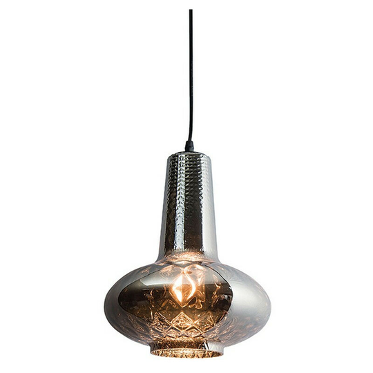 Larissa Lighting - Larissa Lamia Dome Ceiling Pendant 1 Light Glass Chrome
