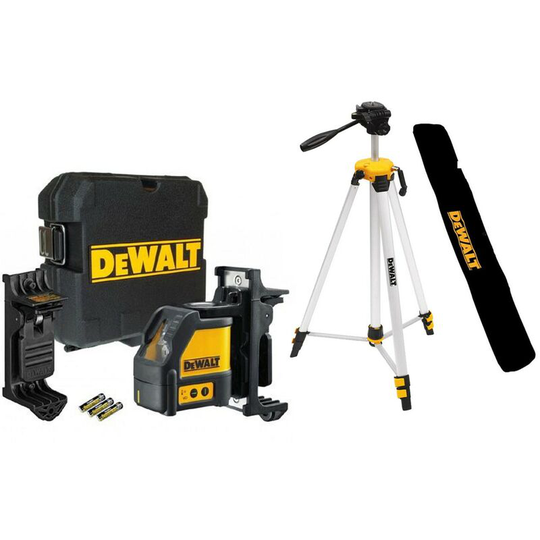 DW088K Self Levelling Cross Line Laser Level Bracket Case + Tripod + Bag - Dewalt