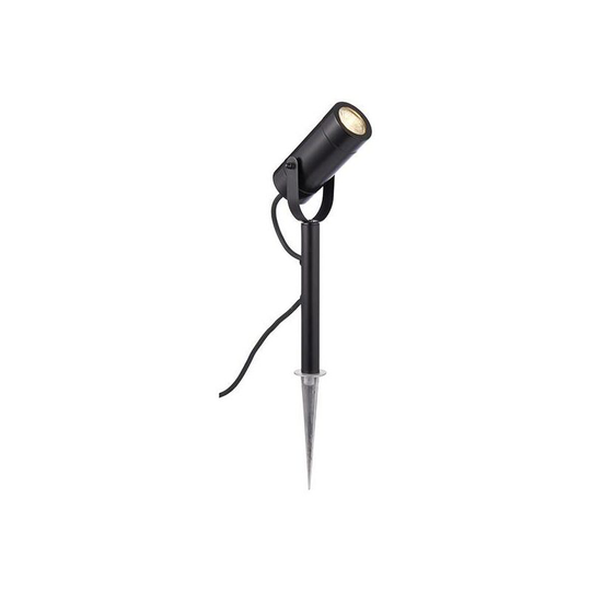 Saxby Palin - Outdoor Spike Light Matt Black, Glass IP44, GU10