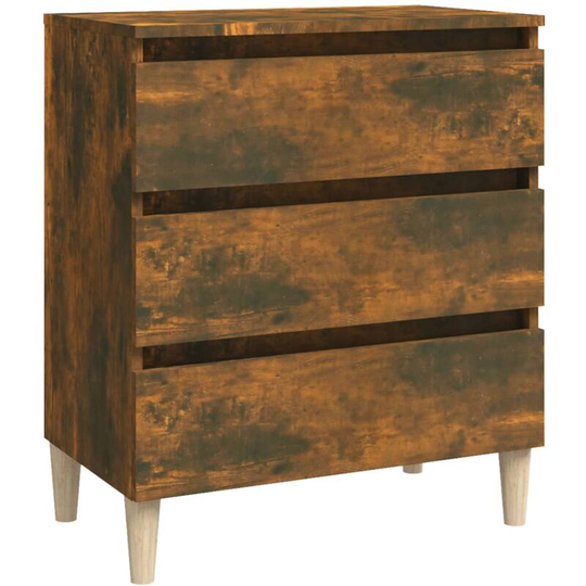 Sideboard Smoked Oak 60x35x69 cm Engineered Wood Vidaxl Brown