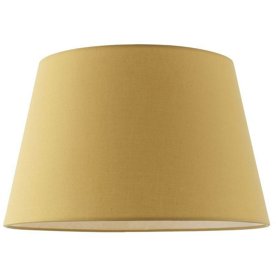 Endon Directory Lighting - Endon Evie - 1 Light Shade Light Yellow Cotton, E27