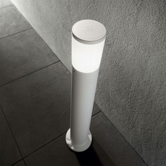 Ideal Lux Amelia - 1 Light Outdoor Bollard Light White IP55, E27