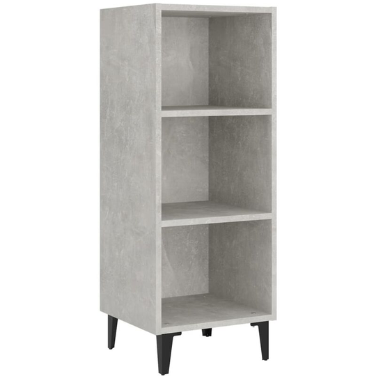 Sideboard Concrete Grey 34.5x32.5x90 cm Engineered Wood Vidaxl Grey