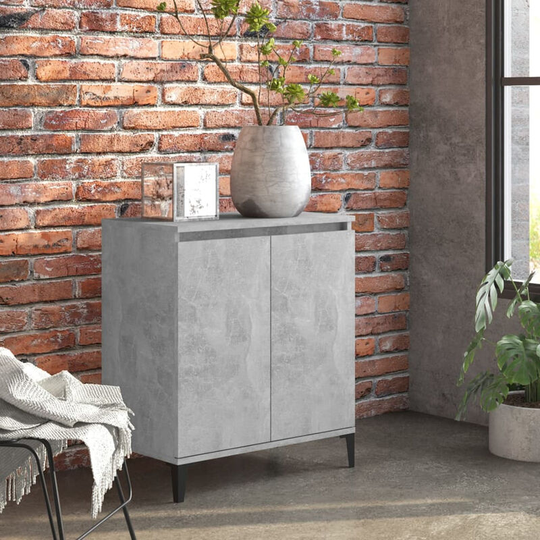 Sideboard Concrete Grey 60x35x70 cm Chipboard