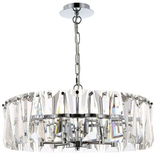 Maytoni Lighting - Puntes Ceiling Pendant Lamp Chrome, 6 Light, E14