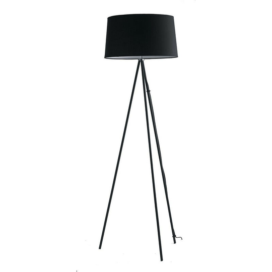 Fan Europe marilyn Tripod Floor Lamp Black, Cotton Lampshade 48x155cm