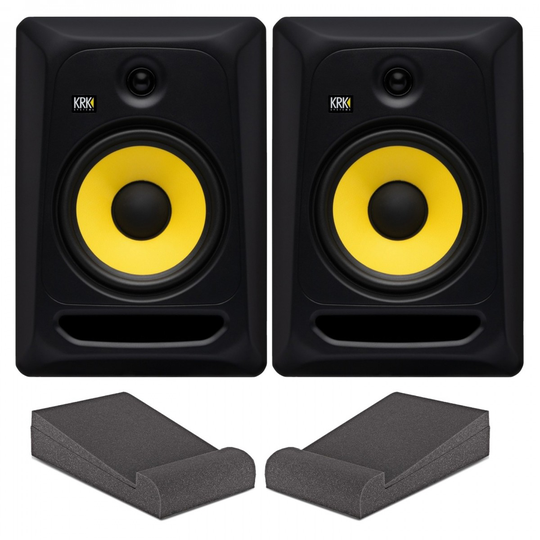 KRK RP8 Classic 8" Studio Monitors Pair with Isolation Pads