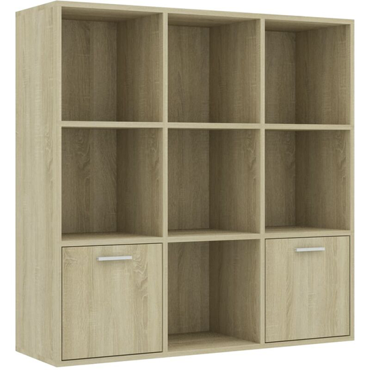 Book Cabinet Sonoma Oak 98x30x98 cm Engineered Wood Vidaxl Brown