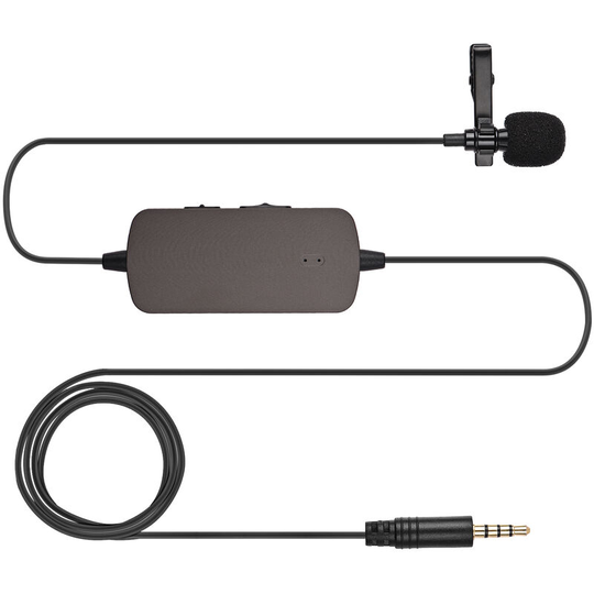 Professional Clip-on Lavalier Microphone Mini Omnidirectional Lapel Recording Mic with 6m Cable 3.5mm trrs Plug for Camera Smartphone Computer Video