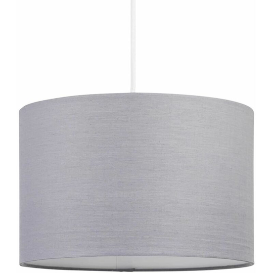 Dark Grey 25cm Ceiling Light Shade - Dark grey cotton