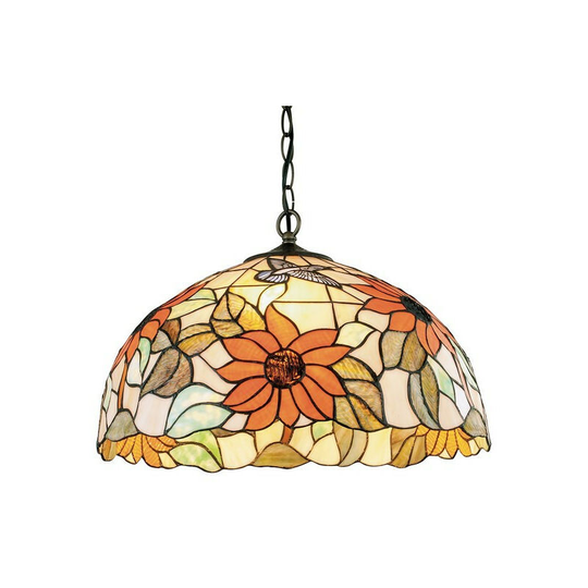Fan Europe dafne 3 Light Tiffany Pendant Ceiling Light Multicolour 45x20cm
