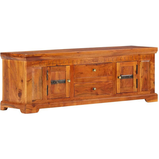 TV Cabinet 119x30x40 cm Solid Acacia Wood - Brown