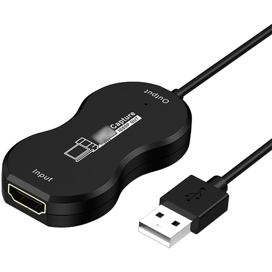 Usb to Multimedia Interface Video Collector Game Live Recording Monitoring Multipurpose USB2.0 Capture Card,model:Black