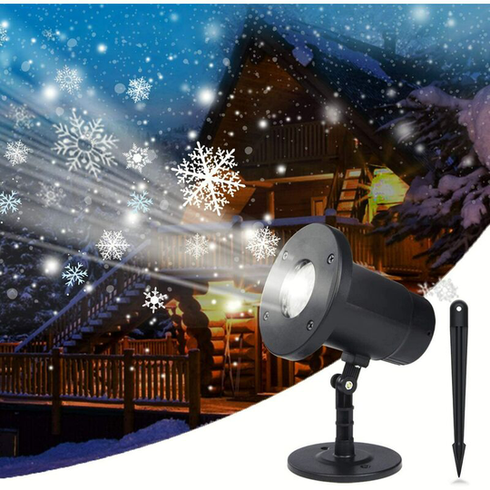 Kartokner - Christmas Projector Lights Outdoor, IP65 Waterproof Dynamic Snowflake Projector, Indoor Outdoor Decorative Lighting