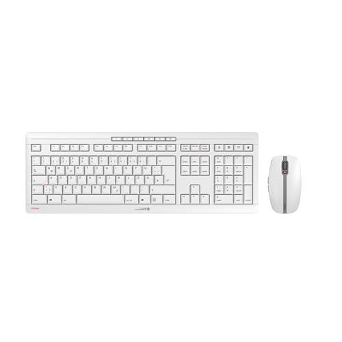 CHERRY Stream Desktop Recharge keyboard RF Wireless QWERTY English Mouse included Grey