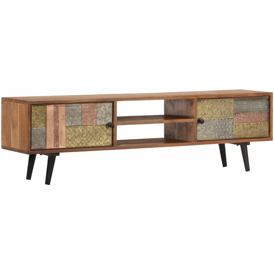Vidaxl - tv Cabinet 140x30x40 cm Solid Acacia Wood Multicolour