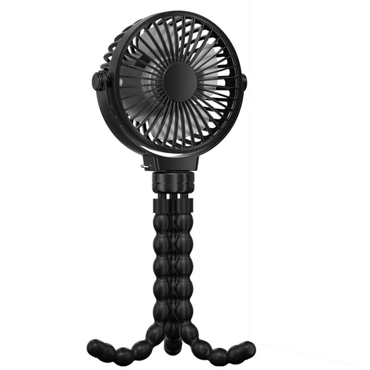 2500mAh Stroller Fan, Ultra Quiet usb Clamp Fan, Portable Fan with Flexible Tripod, Rotating Fan Used for Bedroom Office etc.