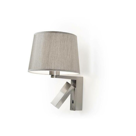 Leds-C4 GROK - 2 Light Indoor Wall Light Satin Nickel with Reading, E27