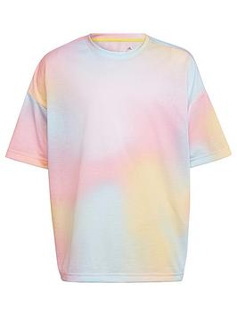 Boys, adidas Junior Kids Gaming Short Sleeve T-Shirt - Light Multi, Light Assorted, Size 7-8 Years