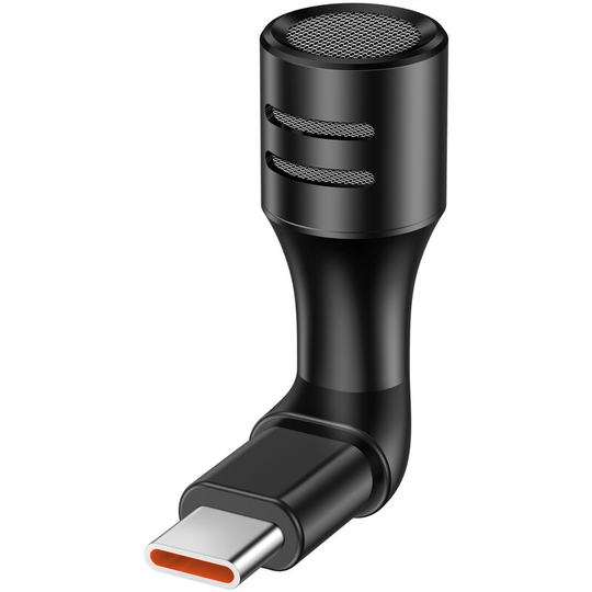 IEDiSTAR Mini Smartphone Video Microphone Cardioid Condenser Mic Type-C Plug CVC Active Noise Reduction Plug and Play with Foam Windshield for