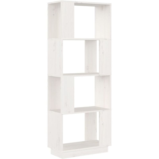 Book Cabinet/Room Divider White 51x25x132 cm Solid Wood Pine Vidaxl White
